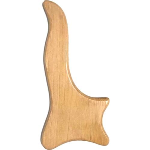 Q1QD Wooden Lymphatic Drainage Massage Paddle Manual Anti-Cellulite Gua Sha Tool