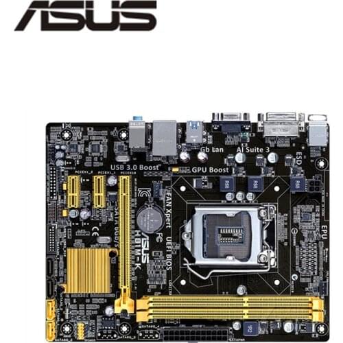 For Asus H81M-K Desktop Motherboard H81 LGA 1150 LGA1150 For Core i7 i5 i3 DDR3 SATA3 USB3.0 Original Used
