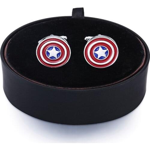 DY New fashion Cufflinks black leather box set men French Cufflinks box set free shipping