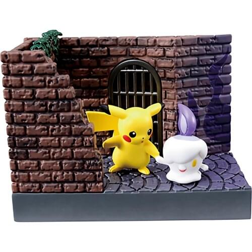 Original Pokemon pikachu Gengar Mimikyu Umbreon Honchkrow anime action & toy figures model toys for children