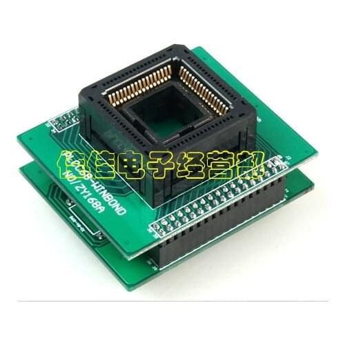Import seat PLCC68 burning recorder ZY168A adapter ZLG X5/X8/5000U programming seat