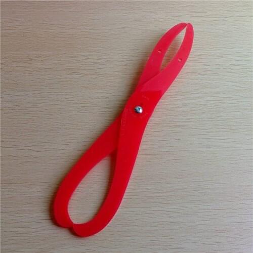 New 6" Length Bent-leg Plastic Caliper Clay Sculpture Ceramic Measuring Pottery Tools Red