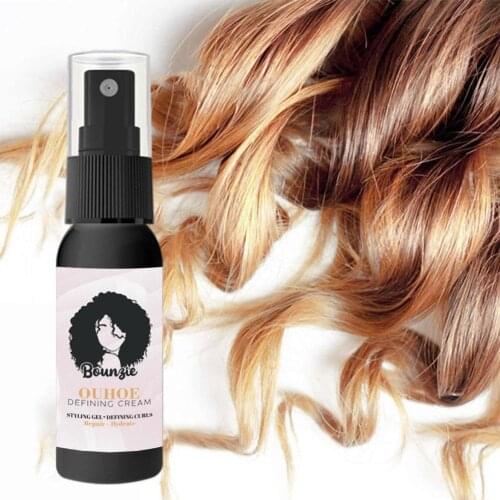 Bounzie Curl Boost Defining Cream Instant Effect Drying Frizz Control Hair Style Setting Curly Hair Moisturizing Styling Cream