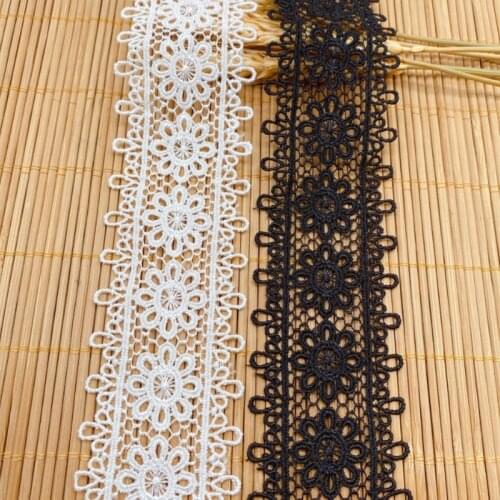 2Yard/Lot Lace Ribbon Fabric Polyester Garment Accessories Clothes Accessories Lace Trimmings MH1409d
