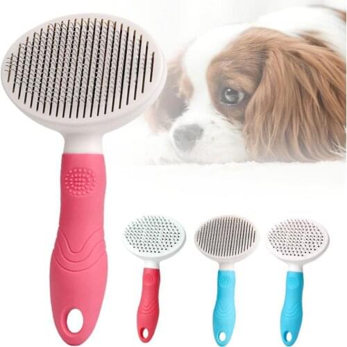 Multi-Purpose Cat Dog Comb Cat Dog Hair Brush Remover Grooming Comb Pet Cleaning Supplies with Long Handle Pet Hair Brush Needle