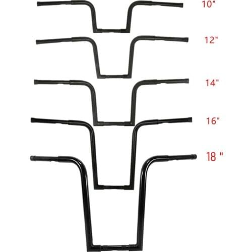 Motorcycle 1-1/4" Ape Hangers Bars Fat Handlebars For Harley Softail Sportster XL 1200 833 Custom FLST