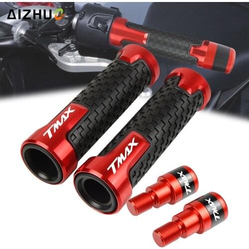 TMAX Motorcycle Accessories Handlebar Grips Handle Bar Cap End Plug FOR YAMAHA TMAX 530 2006-2016 2007 2010 2012 2014 2015 LOGO