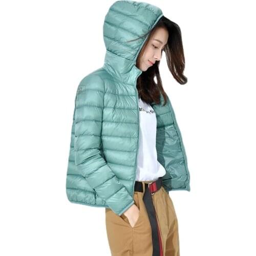 S-8XL New Brand White Duck Down Jacket Women Autumn Winter Warm Coat Lady Ultralight Duck Down Jacket Female Windproof Parka