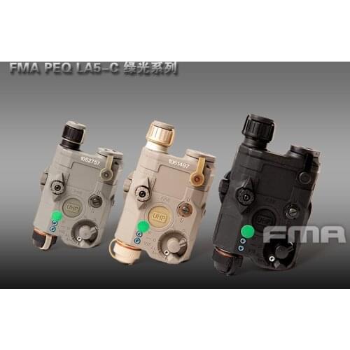 PEQ LA5-C Upgrade Version LED White Light + Green Laser W/ IR Lenses 270 LUMENS AK Tactical Flashlight