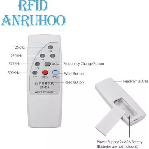 RFID Smart Chip Card Writer ID-125/250/375/500Khz Card Reader T5577 Badge Duplicator EM4305 Key Cloning Programmer Copier