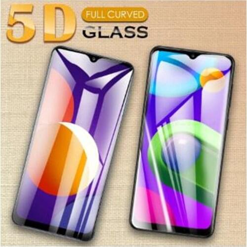 5D Curved Edge Full Cover Tempered Glass For Samsung Galaxy A02 A02S M12 M42 M02 Screen Protector Protective Film