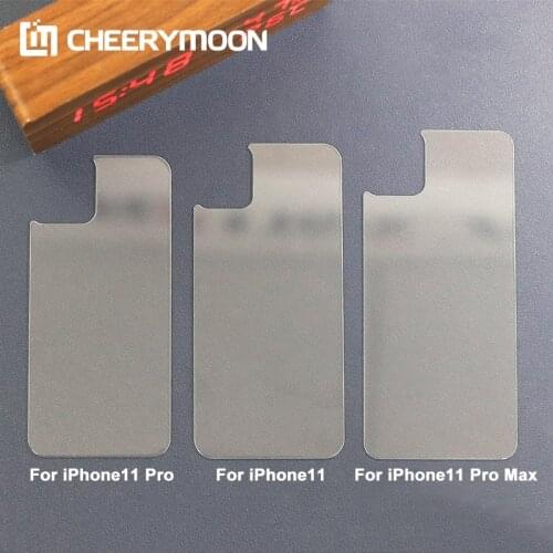 2.5D Electroplating Rear HD Glass For iPhone 12 11 Pro Max 12Pro X XS XR XSMAX 12Promax 11pro Max Paste Protective Back Film