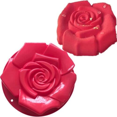 1pc Rose Flower Silicone Cake Baking Tin Mold Bakeware Pan Chocolate Mould DIY Cupcake Candy Decoration Baking Tool