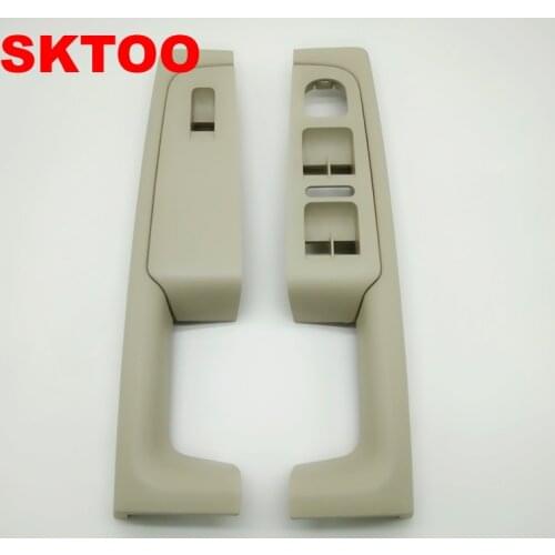 2 Pieces for Skoda Superb 2008-2013 Door Handle Beige Window Switch Control Panel Trim Left and Right 3TD 867 157 A/158 A