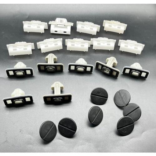 23pcs New for Audi A6L C7 threshold anti-collision wipe strip repair kit clip buckle