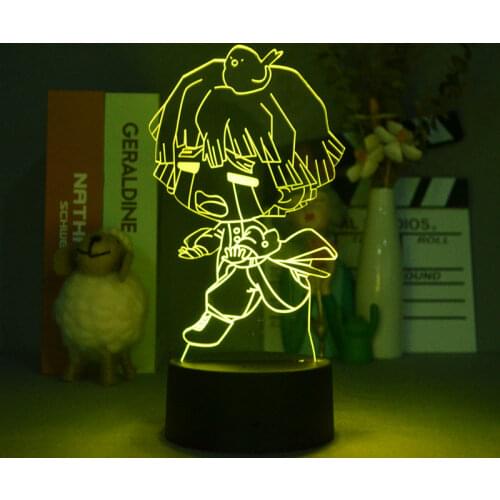 3D Lamps For Bedside Table Demon Slayer Agatsuma Zenitsu Night light for Bedroom Decoration Kids Gift Table 3d Led Lamp Manga