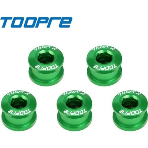 TOOPRE Mountain Bike Ultra Light Colour 9.6/10.6g 5 Pcs Chainwheel Screws Iamok Aluminium Alloy Chainring Nails Bicycle Parts