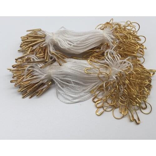 500 Pcs Copper Barbed Hangtag Cords With Safety Pin Label Tickets Swing Tag Cord Thread Rope Superior Tag Cords