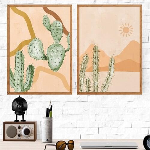 Abstract Florals Modern Minimalist Artwork Room Art Prints Set Of 2 Print Typography Painting No Frame Pictures