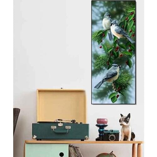Birds 5D Full Drill Diamond Painting Embroidery Cross Stitch Kits DIY Rhinestone Crystal Home Decor