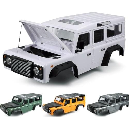 RC Car Hard Plastic 313mm Wheelbase D110 Defender for 1/10 RC Crawler Traxxas TRX4 Axial SCX10 90046 YK4102 RGT 86100