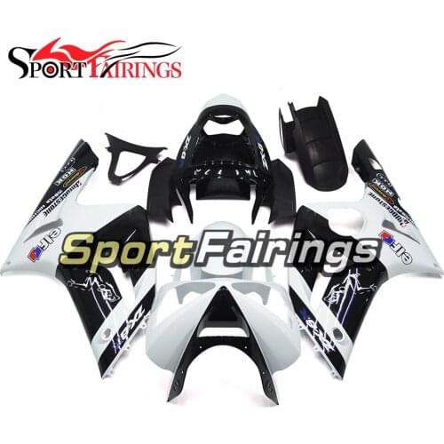 White Black Naked Girl Fairings For Kawasaki ZX6R ZX-6R 636 03 04 2003 2004 Injection ABS Plastic Cover Motorcycle Fairing