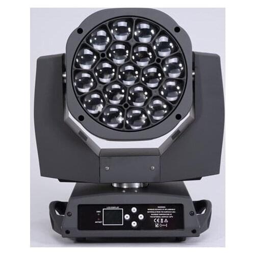 Free shipping bee eye moving light 19x15w clay paky bee eye zoom mac aura moving head led with case