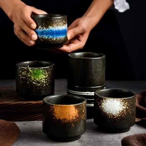 Hand-painted Water Cup Japanese Style Teacup Stoneware Ceramic Kungfu Teacup Cuisine Drinkware