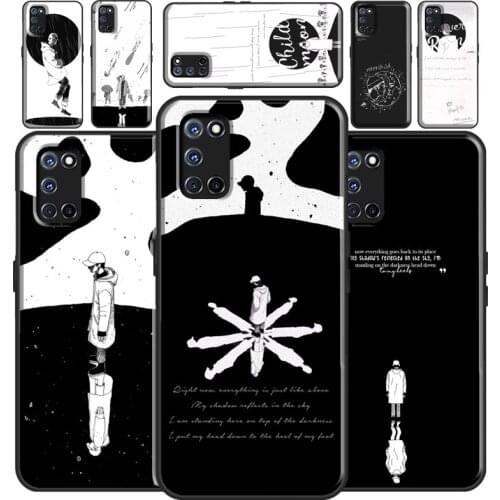 RM Mono Mixtape Case For OPPO A72 A52 A15 A91 A83 A3S A5S A5 A9 A53 A31 2020 F5 F7 Find X2 X3 Pro Cover