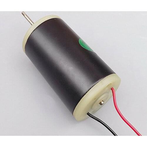 DC 6V-12V Electric Motor Strong Magnetic High Torque Reverse High Speed Motor Long Axis Double Ball Bearing 2550-3100RPM