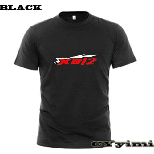 For Buell Ulysses XB12XT XB9 S1 X1 Lightning TM2 Cyclone New LOGO T-shirt 100% Cotton Summer Short Sleeve Round Neck Tees Male