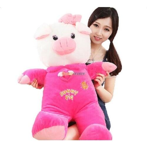 Fancytrader 35'' / 90cm Jumbo Plush Super Lovely Stuffed Soft Pig Toy, 2 Colors Available, Nice Gift, Free Shipping FT50498