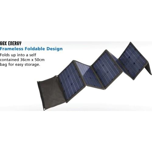 GGX ENERGY 120W Solar Folding Kit Monocrystalline Solar Battery 120 Watt Portable Solar Panels for Camping 1 Array