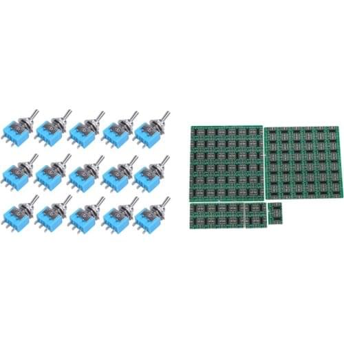Hot-15 Pcs AC 125V 6A SPDT ON-ON 3 Pin Latching Micro-Toggle Switch & 100PCS PAM8403 Super Mini Digital Amplifier Board