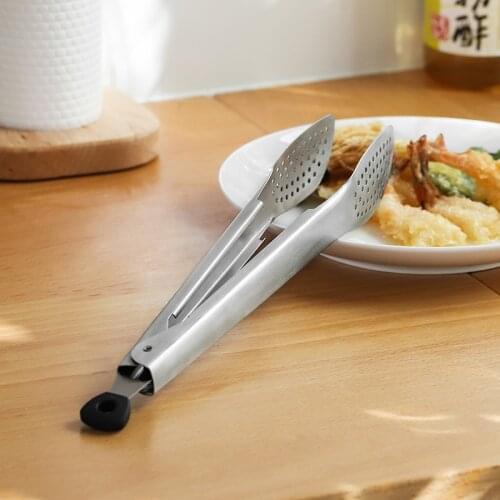 China stainless steel food clip kitchen anti temperature hangable barbecue clips