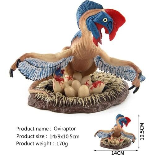 Dinosaur Model Toy-Set Collection Toys Dragon Jurassic Wild World Park Oviraptor Plastic Animal Action Toy Figure For Kids Gifts