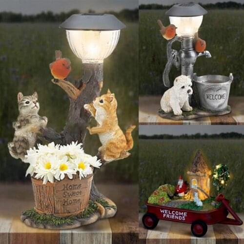 Statue Model Cute Statue Decor Weather Resistance Resin Creative Animal Climbing Statue Model for Garden