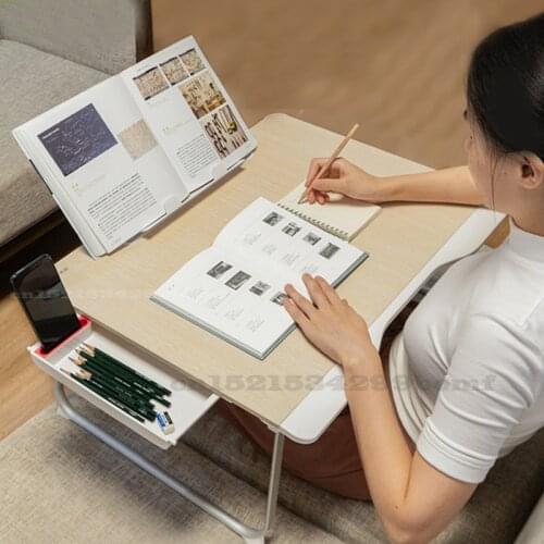 On Bed Computer Desk Multifunctional Reading Rack with Card Slot Laptop Folding Table Load-bearing 10kg