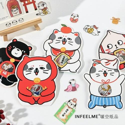 40pcs Kung Fu Cat Stickers For Diy Albums Diary Decoration Cartoon Scrapbooking Kawaii School Office Stationery