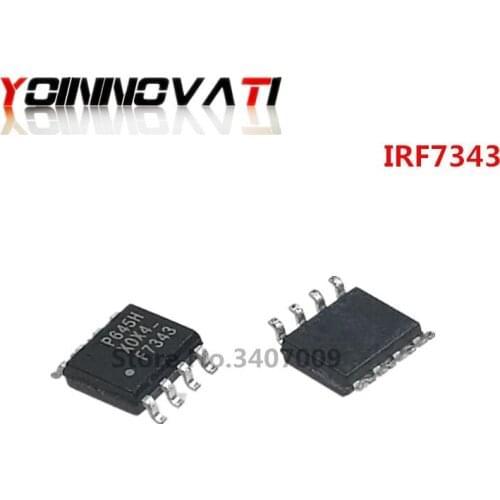 10pcs IRF7343TRPBF SOP8 IRF7343 F7343 MOSFET MOSFT DUAL N/PCh 55V 4.7A new original