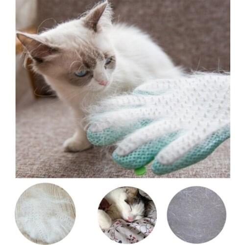 Pet Cleanin Grooming Deshedding Brush Gloves Touch Pets Dog Gentle Efficient Back Massage Fur Washing Bathing Comb Pet Supplies