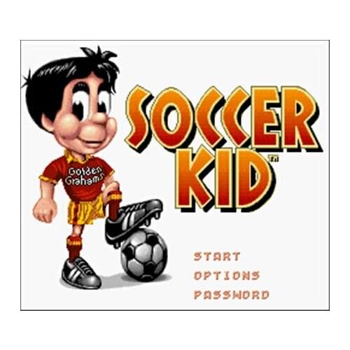 Soccer Kid 16 bit Big Gray Game Card For NTSC Game Player Drop Shipping