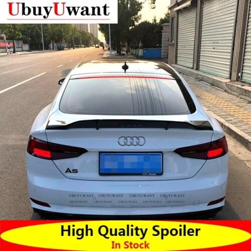 UbuyUwant Car Rear Trunk Spoiler High Quality CARBON FIBER Car Tail Wing Decoration For Audi A5 2017-2021