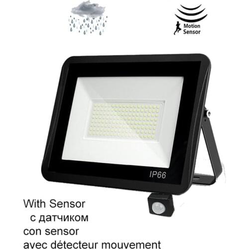 220V 10-100W LED FloodLight Spotlight Exterior Street wall reflector PIR Motion Sensor Lights LED Separable Light Garden Securit