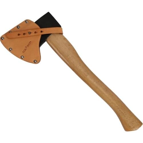 Tourbon Ax Cover Hatchet Blade Carrier Axe Head Sheath Belt Holster Genuine Leather Hunting Tools Accessories