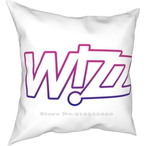 Wizz Air Logo White Home Sofa Car Waist Throw Pillowcase Easyjet Easy Jet British Airways Lufthansa Air France Air Canada