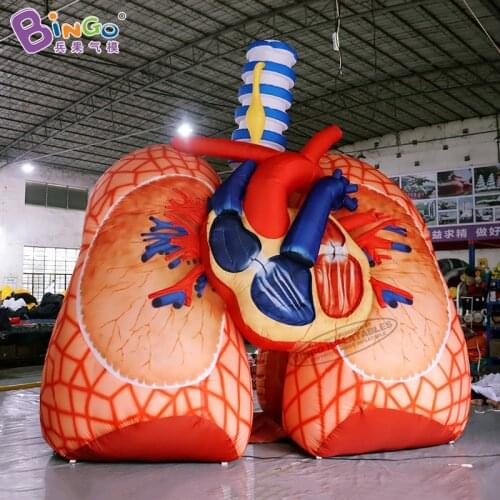 Vivid 4x3.5x4 meters inflatable lung model balloon for education showing / blow up lung toys for sale