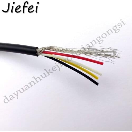 1 Reel 300M BLACK CABLE, 28AWG, 4CORE,shield, PVC Cable 300V Selling