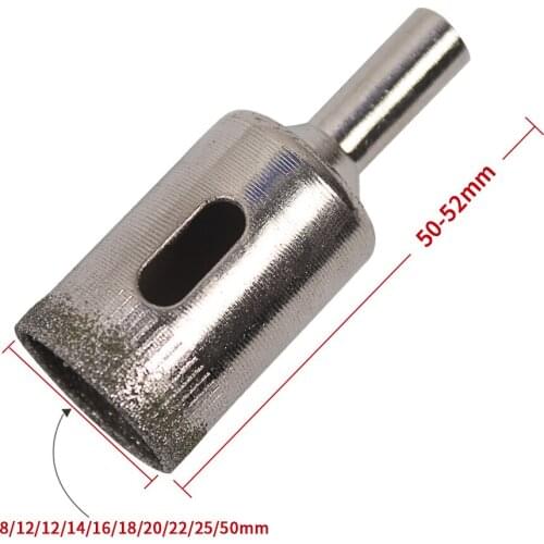 10pcs 8mm-50mm Diamond Coated Drill Bit Tile Marble Glass Ceramic Hole Saw Drilling Bits For Power Tools