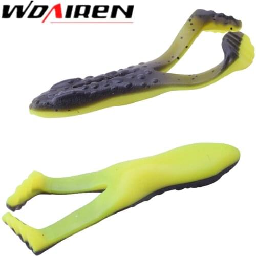 2pcs/lot Frog Soft Bait Fishing Lures Soft Frog Fishing Lures 10cm 13.5g Lifelike Snakehead Artificial Fishing Lure Fish WD-451